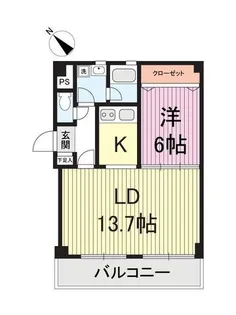 パルスクエア千葉【4階】の間取り