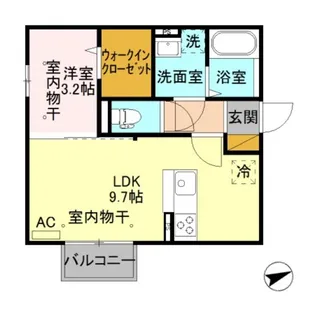 ブリーズドメール【2階】の間取り
