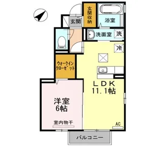 ローレル13 B【1階】の間取り