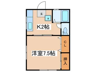 ガーデニア【1階】の間取り