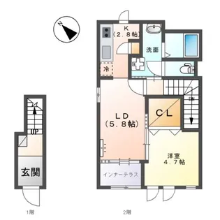 プラージュ(Plage)【2階】の間取り
