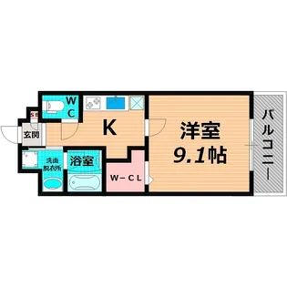 ソレイユルヴァン【6階】の間取り