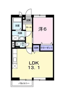 ハイツ上吉田【1階】の間取り