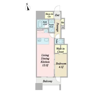 Klein Quelle【8階】の間取り