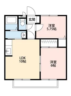 パラストy I【2階】の間取り