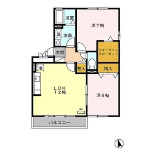 メゾン ド クリーク B【2階】の間取り