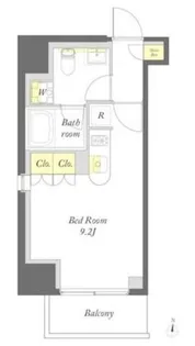 プライムメゾン清澄リバーフロント【3階】の間取り