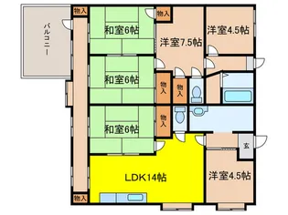 ハイツ親の間取り