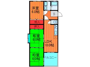 リヴェール・シャトー【1階】の間取り
