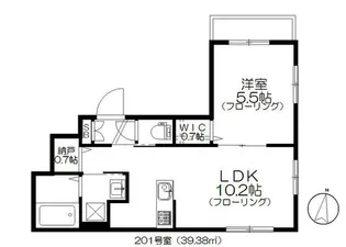南麻布KIII【2階】の間取り