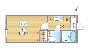ラトゥールSA【1階】の間取り