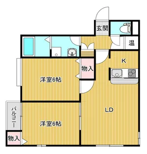 シャルマン上所A棟【1階】の間取り