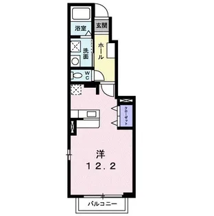 グローリーハウスB【1階】の間取り