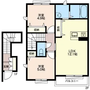 サンクレストIII【2階】の間取り