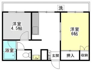 パレス神栖【3階】の間取り