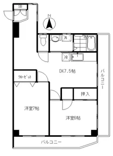 愛桜丘【3階】の間取り