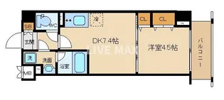 ヴィラ岡崎神宮【2階】の間取り