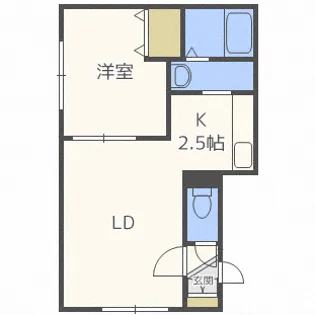 グローリー麻生【2階】の間取り