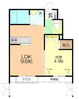 フォレストメゾン西小岩五番街【1階】の間取り