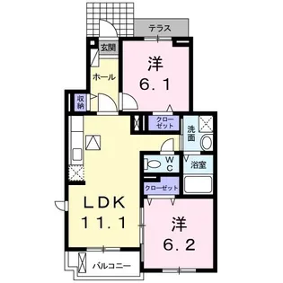 サンライフFURUTA・DA【1階】の間取り