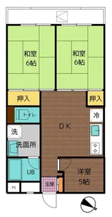 福生大東マンション【3階】の間取り
