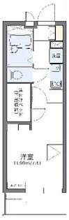レオパレス竹松【3階】の間取り
