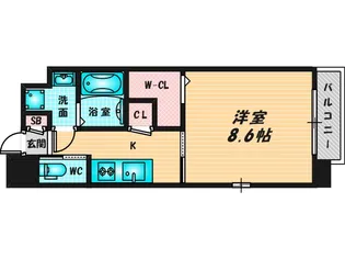 Forest Grace 深江橋II【9階】の間取り