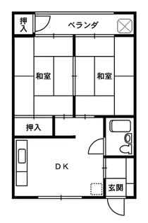 若竹ビル【2階】の間取り