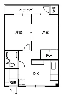 若竹ビル【2階】の間取り