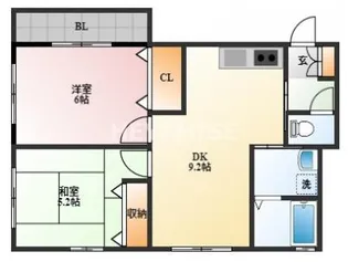 清光マンション【2階】の間取り