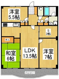 サンクレール小平B棟【3階】の間取り
