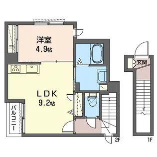 ウェストコート【2階】の間取り