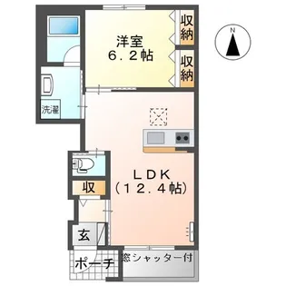 アルバ・サーノ【1階】の間取り