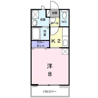 ベルオーブ【1階】の間取り