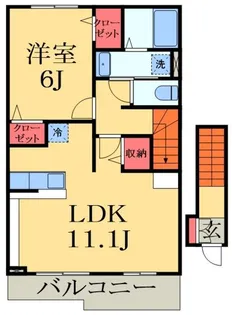 プライジアM【2階】の間取り