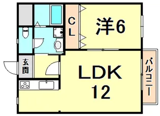 アバンテ甲子園【2階】の間取り