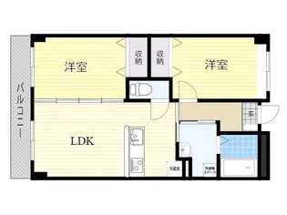 紺屋スカイマンション壱番館【4階】の間取り