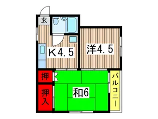 ロックウェル稲毛【2階】の間取り
