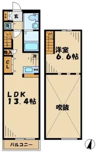 スカイスイート【1階】の間取り