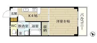 リバーストリート【1階】の間取り