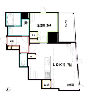 ブランズ三鷹【6階】の間取り