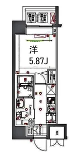フェルクルールプレスト西横浜【11階】の間取り