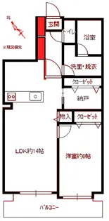 リベルテ横浜西口【1階】の間取り