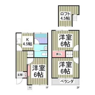 ニューファミリー北柏B棟【1階】の間取り