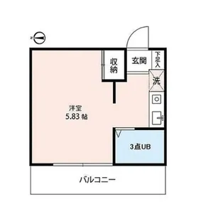 メゾンドペルル【1階】の間取り