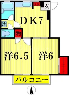 リバーサイドメゾンA【3階】の間取り
