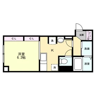 L’Allure総曲輪St.【2階】の間取り
