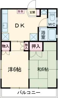 パルデンス西荻窪【2階】の間取り