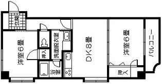 M玉里【3階】の間取り