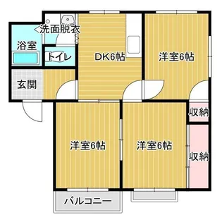 コモンズ原市【1階】の間取り